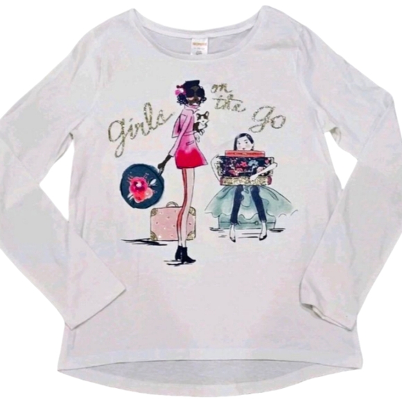 Gymboree Girl Tshirt & Cat & Jack Denim with Star Accents Size 8 - Picture 2 of 6